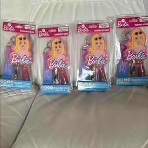 NWT Barbie flavored lipgloss set (4)